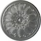 Ekena Millwork Bordeaux Ceiling Medallion (Fits Canopies up to 3 1/4"), Hand-Painted Silver, 22 5/8"OD x 1 3/4"P CM22BOSLS - alternate 1